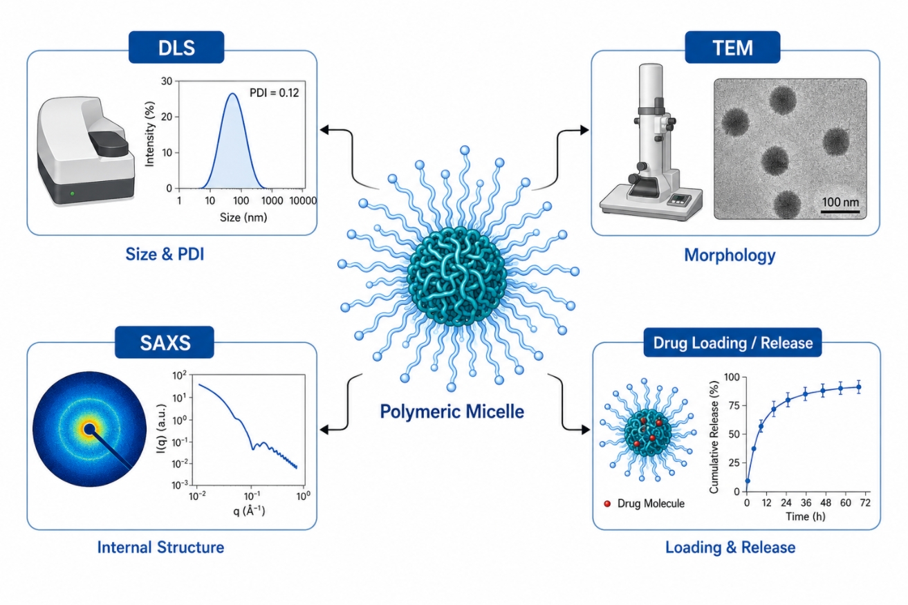 polymeric micelle characterization workflow