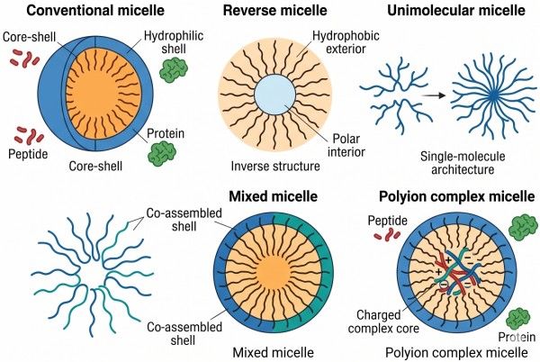 protein peptide micelle forms