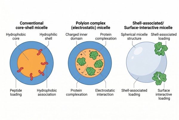 How Polymer Micelles Support Protein and Peptide Delivery?
