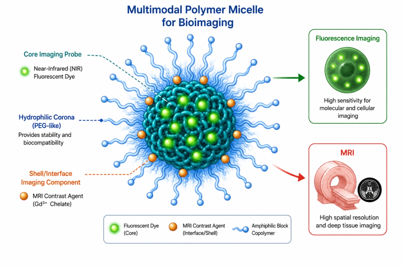Polymer Micelles for Bioimaging: Design Strategies, Probe Loading, and Imaging Performance