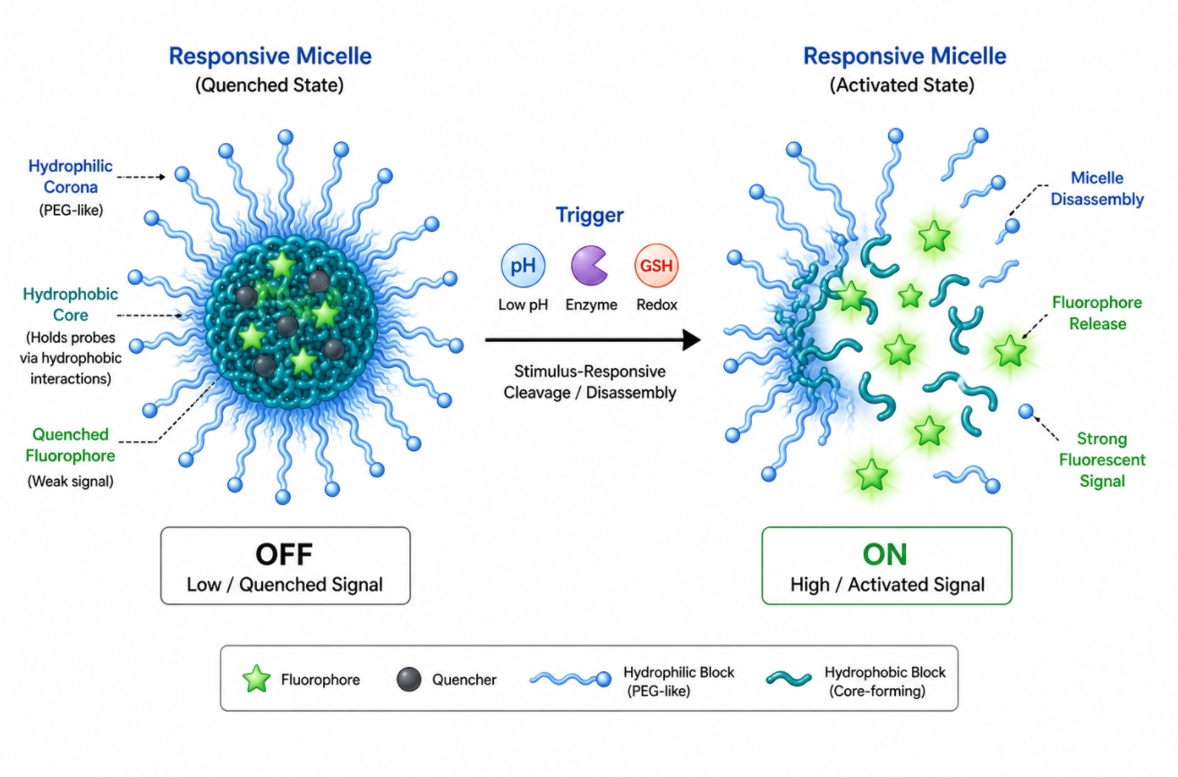 responsive polymer micelle bioimaging