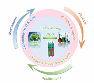 Achieving H2-free biomass upgrading by polyols