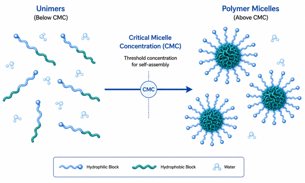 polymer micelle cmc self assembly