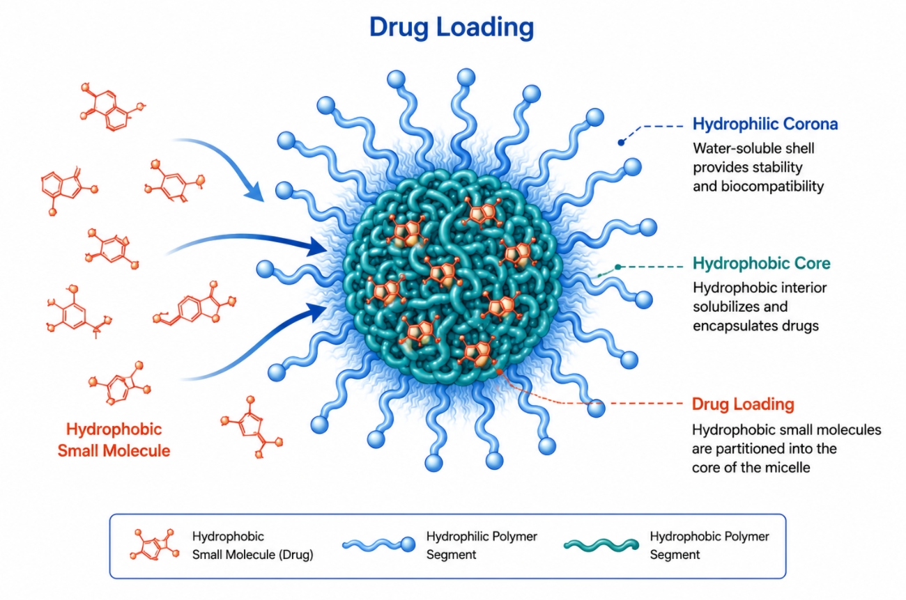 Polymer Micelles for Hydrophobic Small-Molecule Drugs: Formulation, Loading, and Release