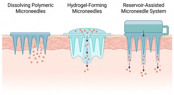 polymeric microneedle delivery