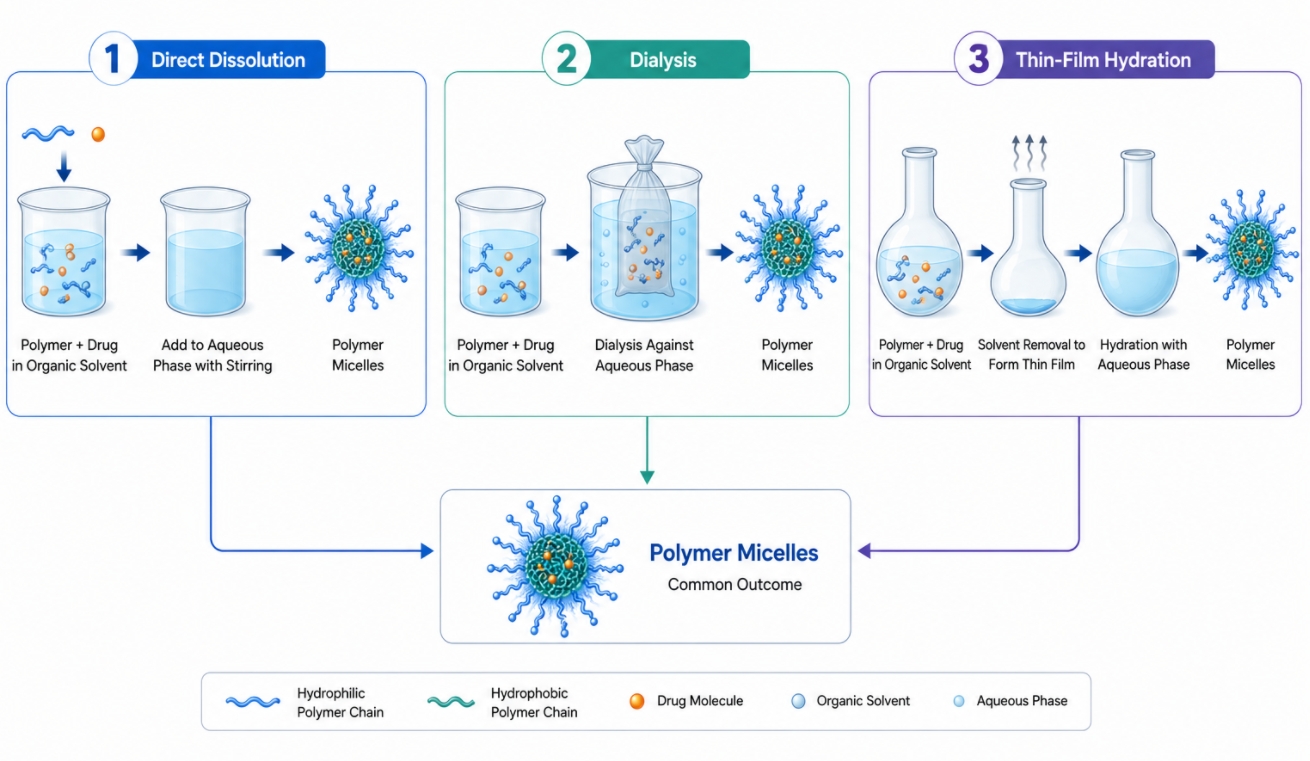 polymer micelle preparation methods