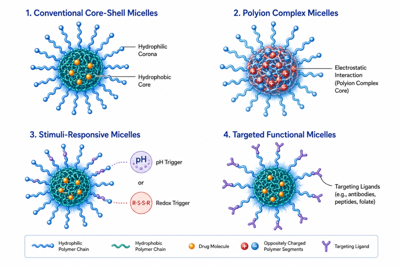 Polymer Micelles: A Complete Guide to Design, Assembly, and Applications