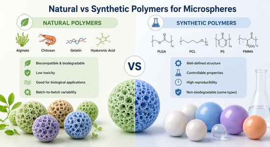 Natural vs Synthetic Polymers for Microsphere Formulation